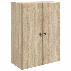 vidaXL Wandkast Sonoma Eiken 66 x 34,5 x 90 cm Bewerkt hout