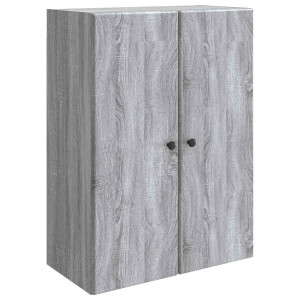 vidaXL Wandkast Grijs Sonoma 66 x 34,5 x 90 cm Bewerkt hout