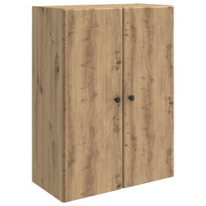 vidaXL Wandkast Artisanaal eiken 66 x 34,5 x 90 cm Bewerkt hout
