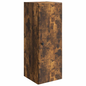 vidaXL Wandkast Gerookt eiken 33 x 34,5 x 90 cm Bewerkt hout