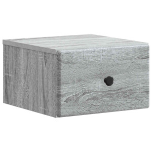 vidaXL Wandbeugel Bedkast Grijs sonoma 34,5 x 33 x 20 cm Bewerkt hout