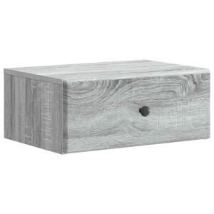 vidaXL Wandbeugel Bedkast Grijs sonoma 49 x 34,5 x 20 cm Bewerkt hout