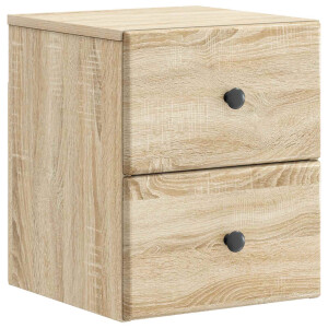 vidaXL Wandbeugel Bedkast Sonoma Eiken 34,5 x 33 x 40 cm Bewerkt hout