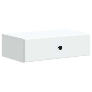 vidaXL Wandmontage Zijtafel Wit 59 x 34,5 x 17 cm Bewerkt hout