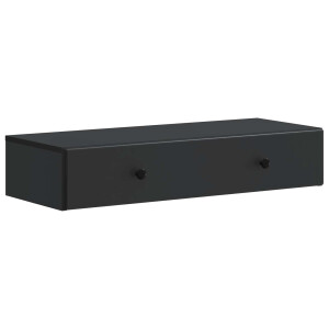 vidaXL Wandmontage Zijtafel Zwart 87,5 x 34,5 x 17 cm Bewerkt hout