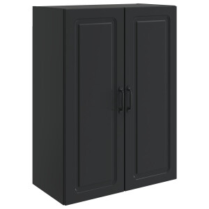 vidaXL Wandkast Zwart 66 x 34,5 x 90 cm Bewerkt hout