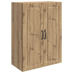 vidaXL Wandkast Artisanaal eiken 66 x 34,5 x 90 cm Bewerkt hout