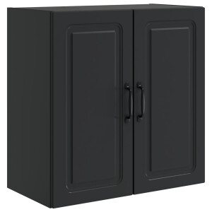 vidaXL Wandkast Zwart 59 x 31 x 60 cm Bewerkt hout
