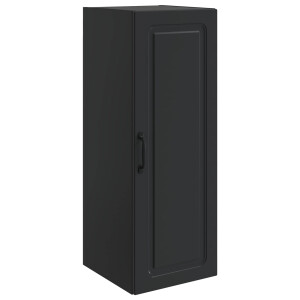 vidaXL Wandkast Zwart 33 x 34,5 x 90 cm Bewerkt hout