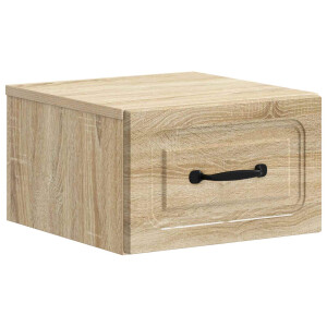vidaXL Wandbeugel Bedkast Sonoma Eiken 34,5 x 33 x 20 cm Bewerkt hout