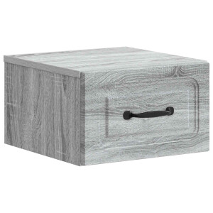 vidaXL Wandbeugel Bedkast Grijs sonoma 34,5 x 33 x 20 cm Bewerkt hout