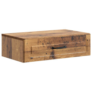 vidaXL Wandmontage Zijtafel Oud hout 59 x 34,5 x 17 cm Bewerkt hout