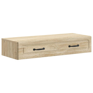 vidaXL Wandmontage Zijtafel Sonoma Eiken 87,5 x 34,5 x 17 cm