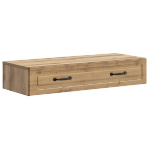 vidaXL Wandmontage Zijtafel Artisanaal eiken 87,5 x 34,5 x 17 cm