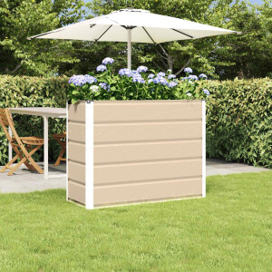 vidaXL Plantenbak Ivoor 100 x 40 x 75 cm Staal
