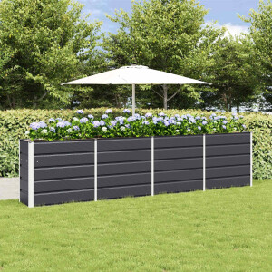 vidaXL Plantenbak Antraciet 320 x 40 x 75 cm Staal