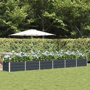vidaXL Plantenbak Antraciet 480 x 80 x 45 cm Staal