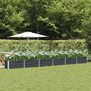 vidaXL Plantenbak Antraciet 580 x 50 x 45 cm Gegalvaniseerd staal