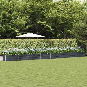 vidaXL Plantenbak Antraciet 770 x 50 x 45 cm Gegalvaniseerd staal