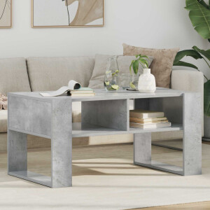 vidaXL Salontafel met opslag Beton Grijs 92 x 53 x 45 cm Bewerkt hout