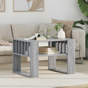 vidaXL Salontafel Grijs Sonoma 66 x 49,5 x 45 cm Bewerkt hout