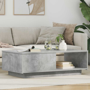 vidaXL Salontafel met lade Beton Grijs 95 x 55 x 31 cm Bewerkt hout