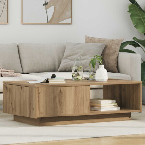 vidaXL Salontafel met lade Artisan Eiken 95 x 55 x 31 cm Bewerkt hout