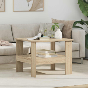 vidaXL Salontafel Sonoma Eiken 57 x 55 x 45 cm Bewerkt hout