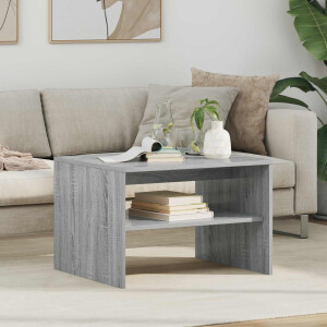 vidaXL Salontafel Grijs Sonoma 60 x 50 x 40 cm Bewerkt hout