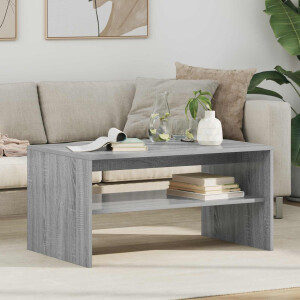 vidaXL Salontafel Grijs Sonoma 80 x 50 x 40 cm Bewerkt hout