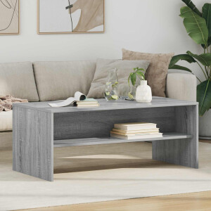 vidaXL Salontafel Grijs Sonoma 100 x 50 x 40 cm Bewerkt hout
