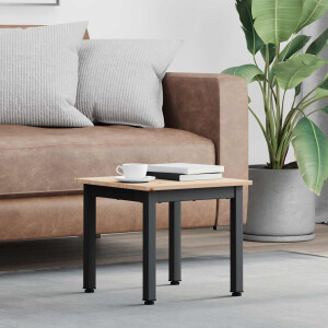 vidaXL Salontafel Naturel 40 x 40 x 36 cm Massief grenenhout