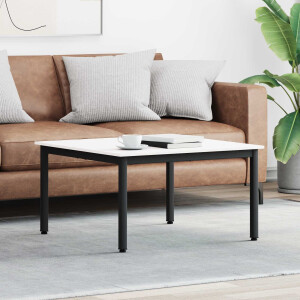 vidaXL Salontafel Wit 80 x 80 x 45 cm Massief grenenhout