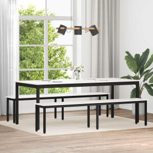 vidaXL Bank Wit 200 x 35 x 45 cm Massief grenenhout