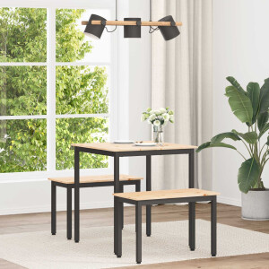 vidaXL Eettafel Naturel 70 x 70 x 75 cm Massief grenenhout