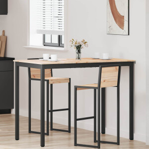 vidaXL Bartafel Naturel 140 x 80 x 105 cm Massief grenenhout