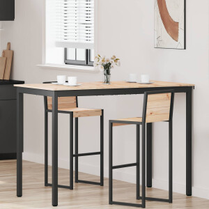 vidaXL Bartafel Naturel 150 x 80 x 105 cm Massief grenenhout