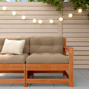 vidaXL Tuin hoekbank Massief grenenhout Wasbruin