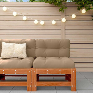 vidaXL Tuin Midden Sofa Massief grenenhout Wasbruin