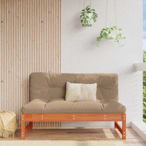 vidaXL Tuin Midden Sofa Massief grenenhout Wasbruin 120 x 84 x 70 cm
