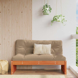 vidaXL Tuin Midden Sofa Massief Vurenhout Wasbruin 120 x 95 x 69 cm
