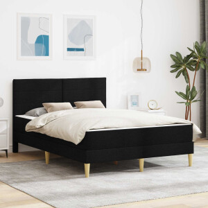 vidaXL Bedframe Zwart 120 x 190 cm Polyester