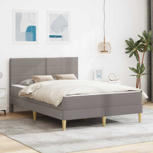 vidaXL Bedframe Taupe 140 x 190 cm Polyester