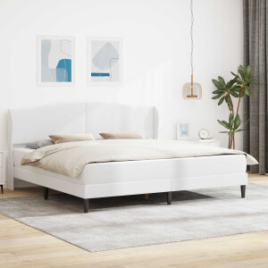vidaXL Bedframe met hoofdeinde Wit 180 x 200 cm Kunstleer