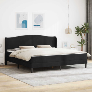 vidaXL Bedframe met hoofdeinde Zwart 180 x 200 cm Fluweel