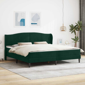 vidaXL Bedframe met hoofdeinde Zwart 180 x 200 cm Fluweel