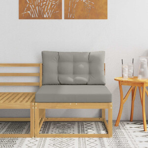 vidaXL Buiten Midden Sofa Polyester Wit