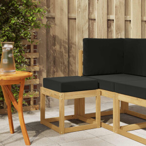 vidaXL Buitenstoolbank Wit 43 x 43 x 45 cm Massief Acaciahout