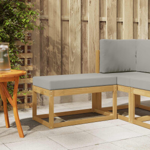 vidaXL Buitenstoolbank Wit 80 x 43 x 45 cm Massief Acaciahout
