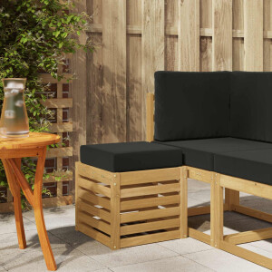 vidaXL Buitenstoolbank Wit 43 x 43 x 45 cm Massief Acaciahout